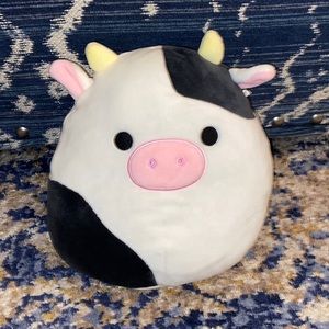 8in Cow Black and White Squishmallow